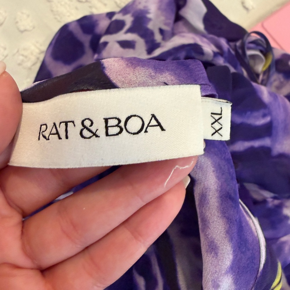 Rat & Boa One Shoulder Purple Dress - Picture 3 of 3
